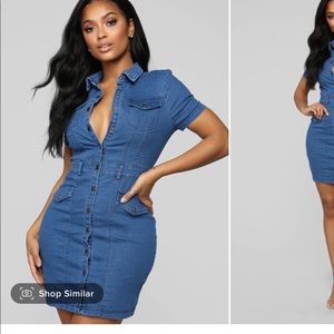 Fashion Nova Denim Dress
